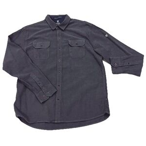 Kuhl Long Sleeve Shirt Gray Performance  Button-down Men's XL